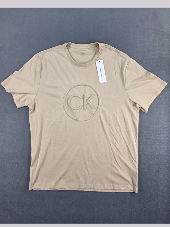 Calvin Klein Jeans Other - Calvin Klein Jeans Men's XL CK Logo T Shirt White Pepper Beige Cotton NWT